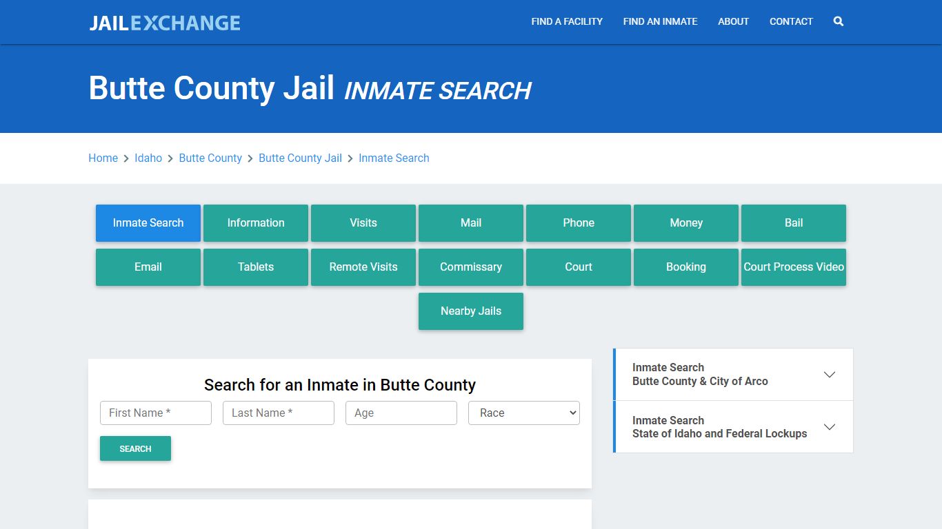 Butte County Jail, ID Inmate Search: Roster & Mugshots - Jail Exchange