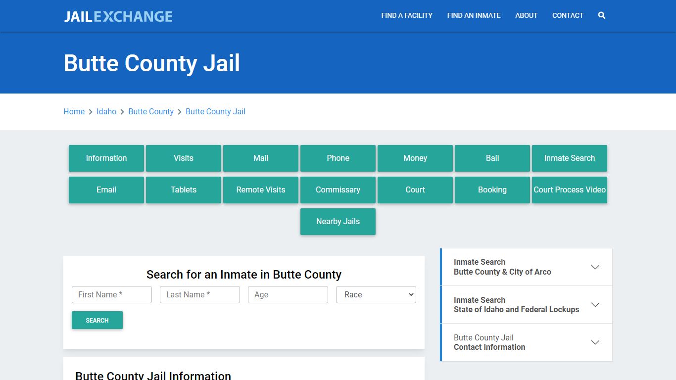 Butte County Jail Roster Lookup, ID, Inmate Search