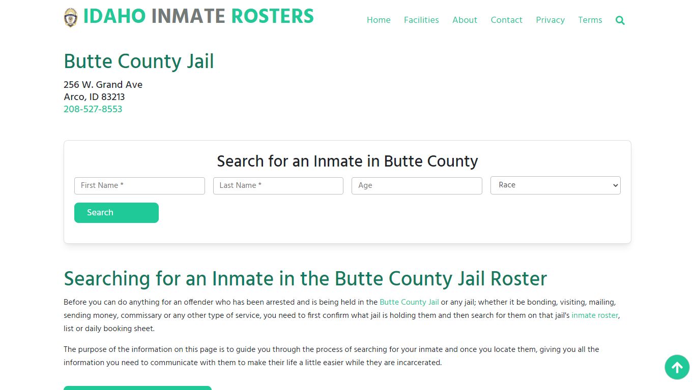 Butte County Jail ID: Inmate Search & Roster